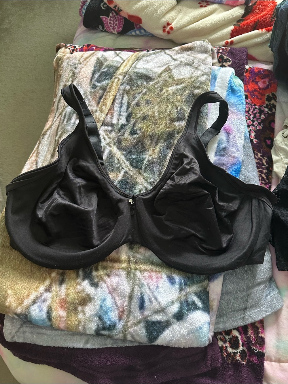 Smooth Underwire Full Coverage Bra in Black